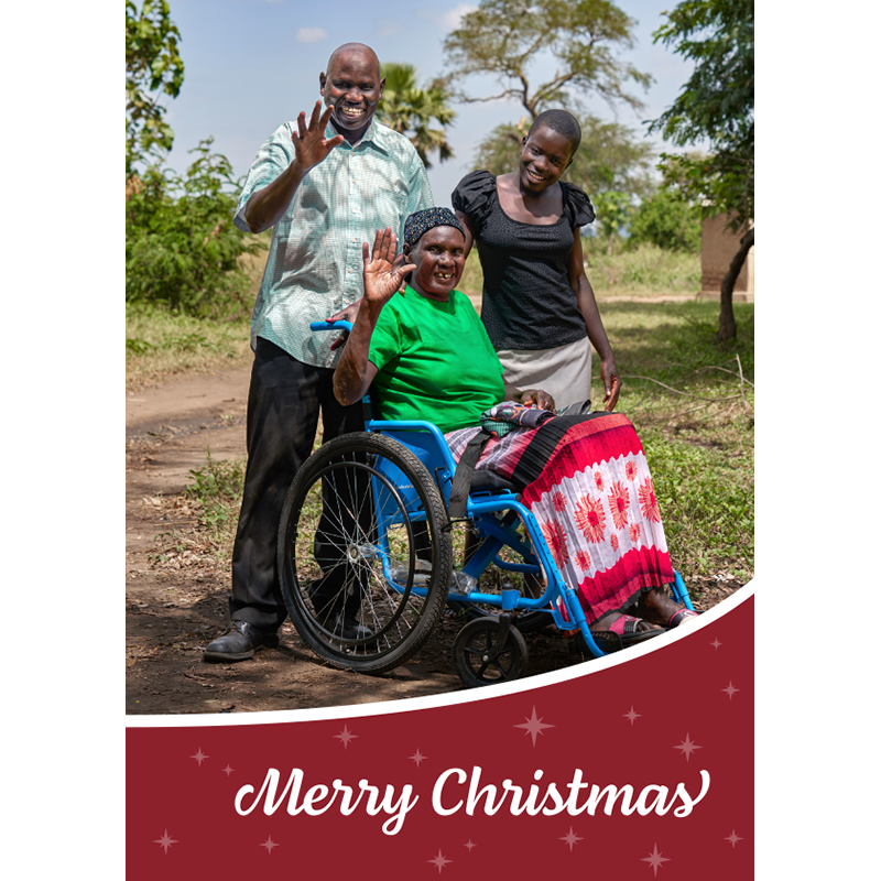 Christmas eCard with Refugee Family