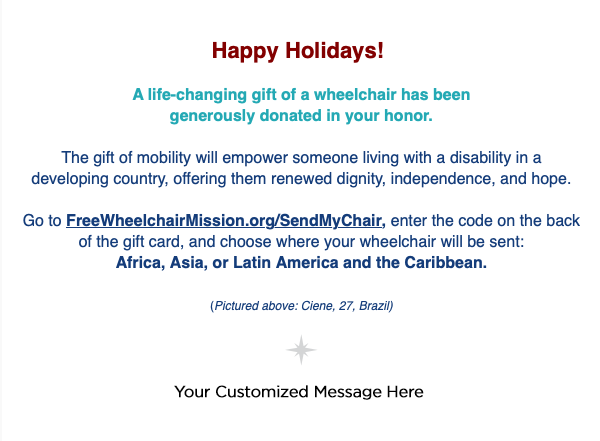 Holiday eCard with Ciene