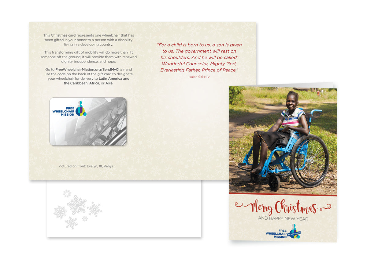 Christmas Card with Evelyn