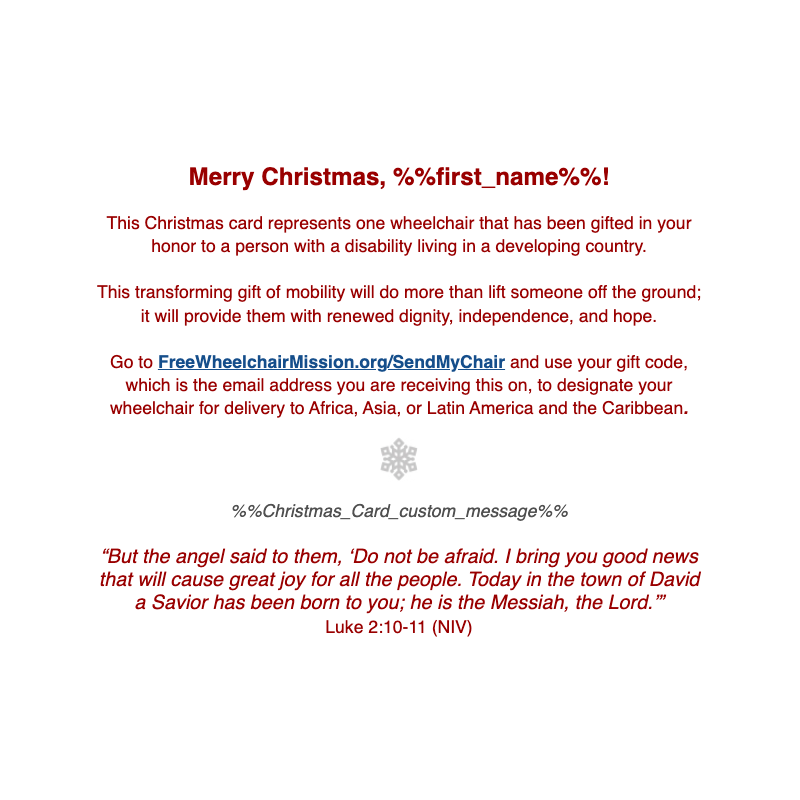 Christmas eCard with Lucy