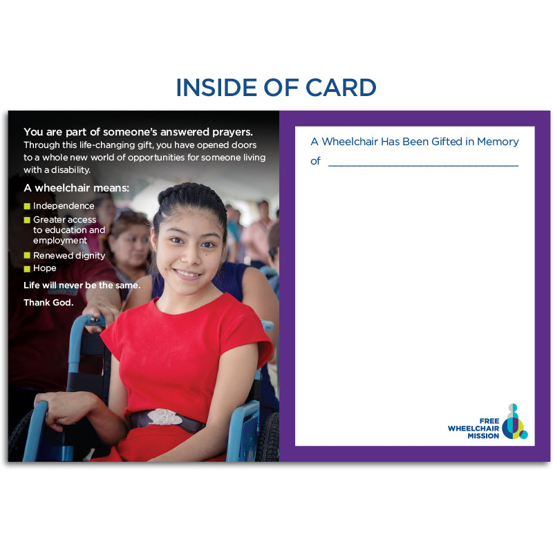 Tribute Card — In Memory Of