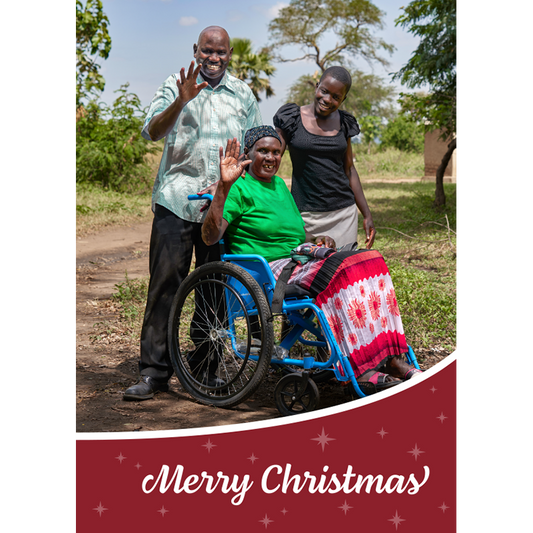 Christmas eCard with Refugee Family