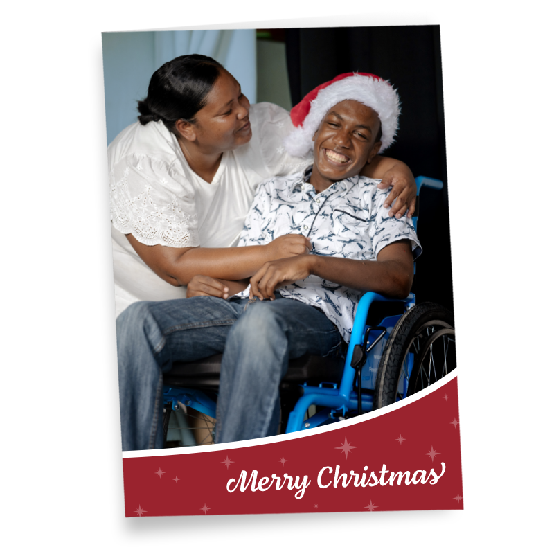 Christmas Card with Ángel