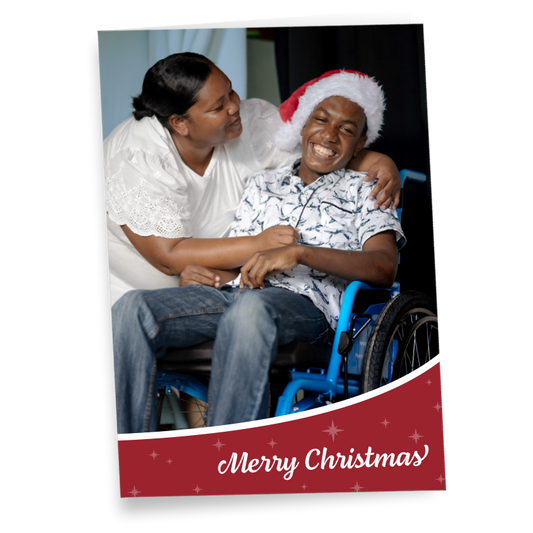 Christmas Card with Ángel